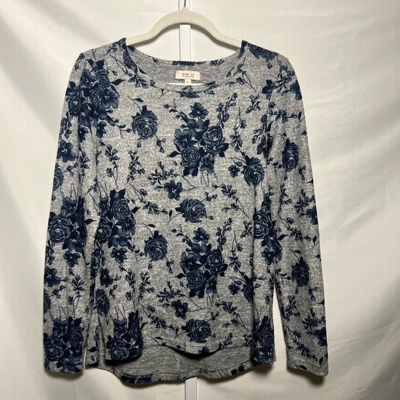 Per Se Women’s Floral Soft Long Sleeve Top - Picture 1 of 6